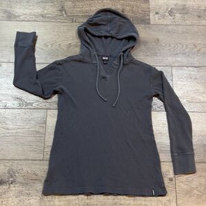 Patagonia® Worn Wear W's Hooded Waffle Tunic Gray - Women's Size Small